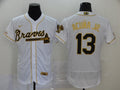 Men's Atlanta Braves Ronald Acuna Jr. #13 White Replica Player Jersey1