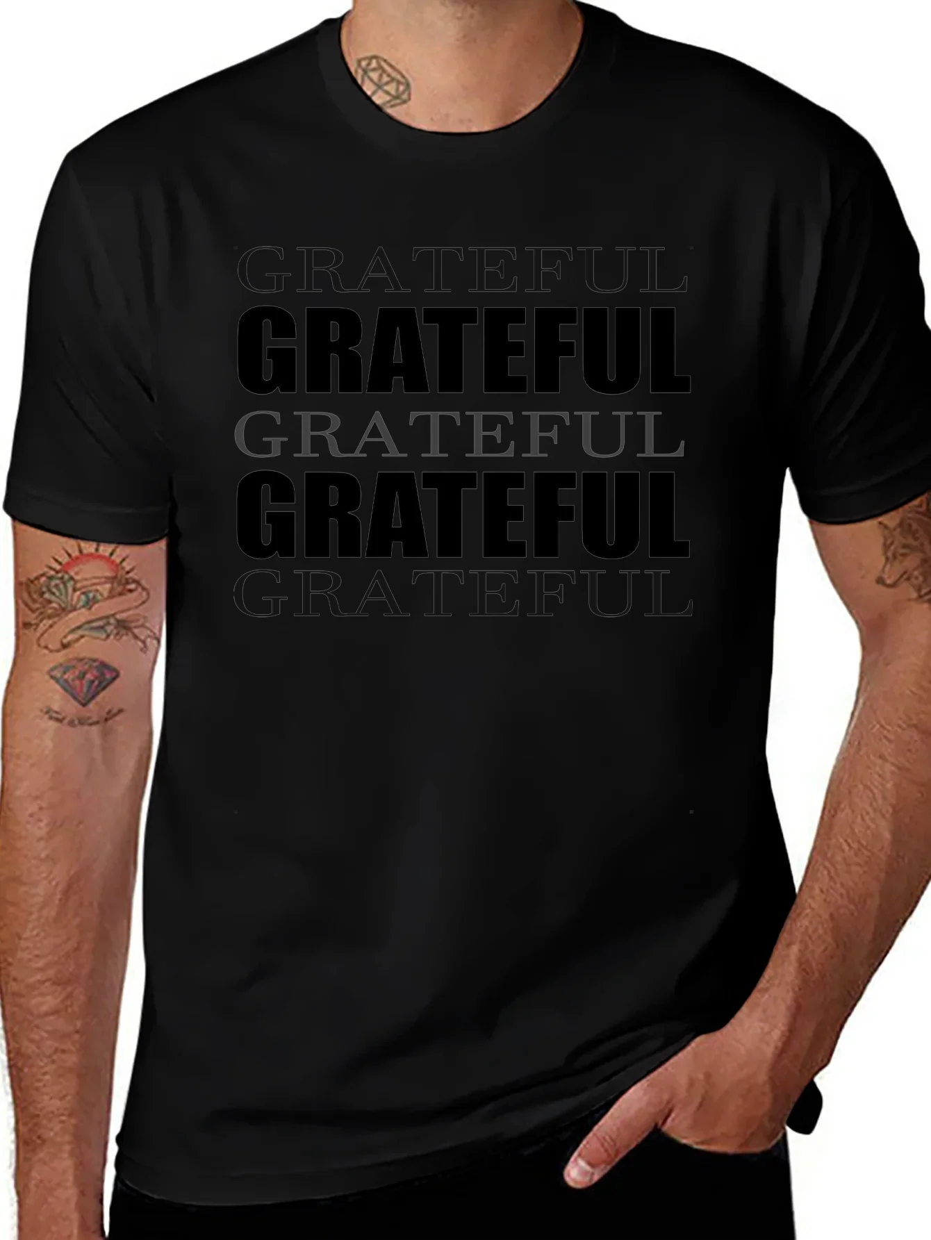 Grateful Graphic Tee - Soft Cotton Comfort
