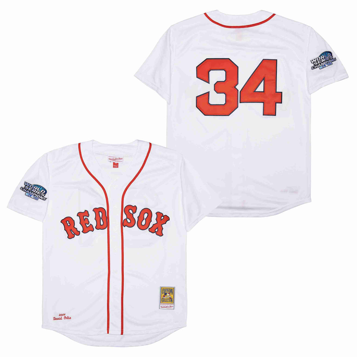 Men's #34 David Ortiz Boston Red Sox Baseball Jersey