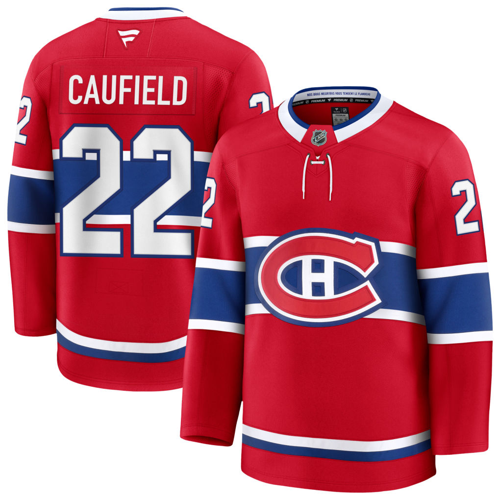 Men's #22 Cole Caufield Montreal Canadiens NHL Jersey