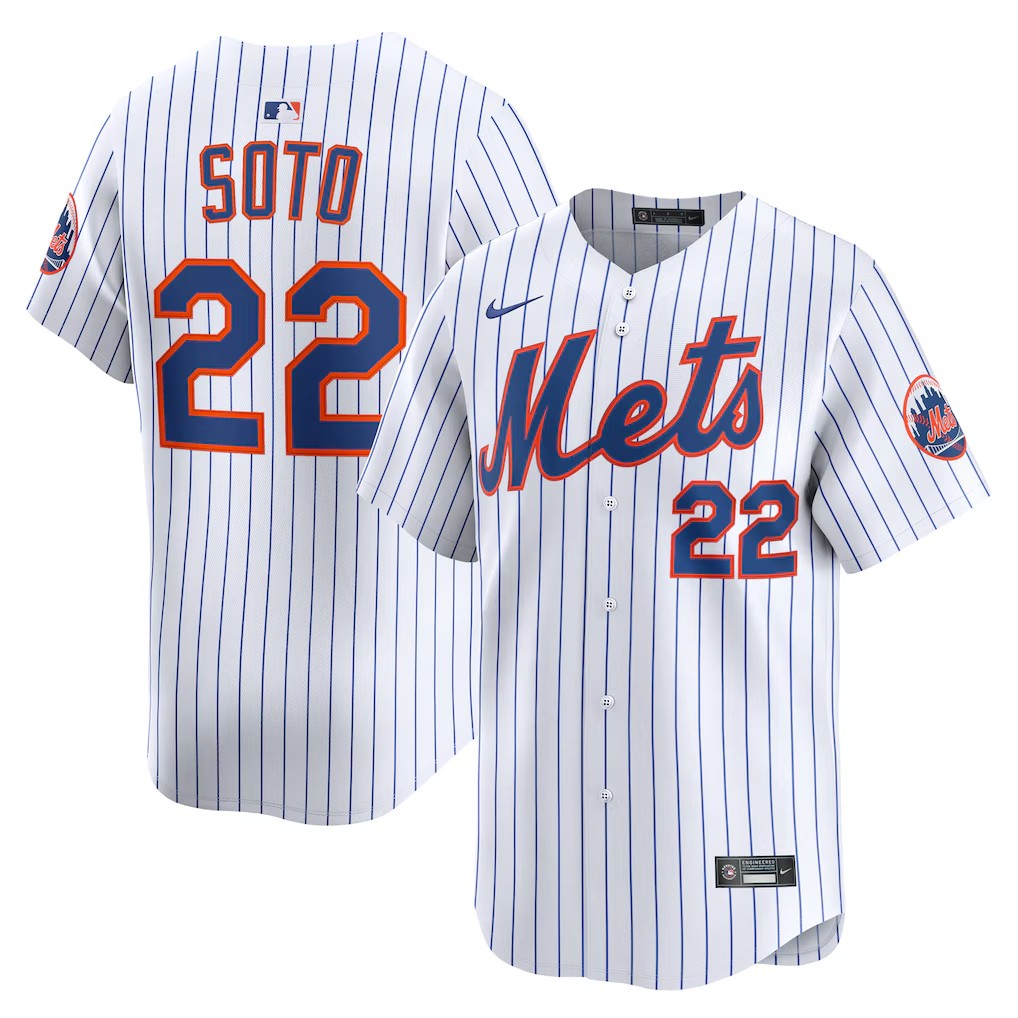 Men's #22 Juan Soto New York Mets Baseball Jersey