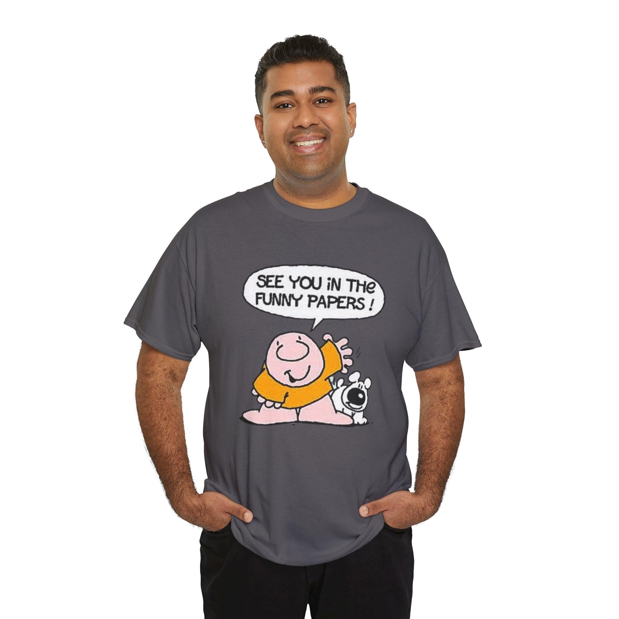Ziggy Cartoon Unisex Tee, Comic Strip Graphic Shirt, Funny Pages Nostalgia Top, Gift for Cartoon Lovers, Comic Character Tshirt, Newspaper