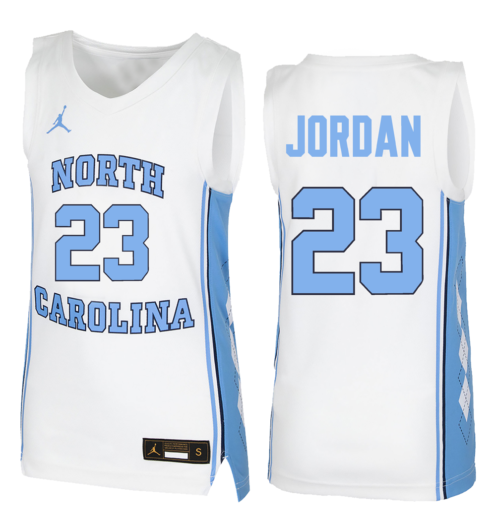 Men's #23  Michael Jordan North Carolina Tar Heels College Basketball Jersey