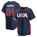 Men's #24 Bryce Harper USA 2026 World Baseball Classic Baseball Jersey