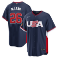 Men's #26 Nolan McLean USA 2026 World Baseball Classic Baseball Jersey