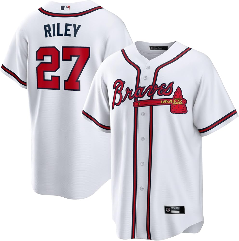 Men's #27 Austin Riley Atlanta Braves Baseball Jersey
