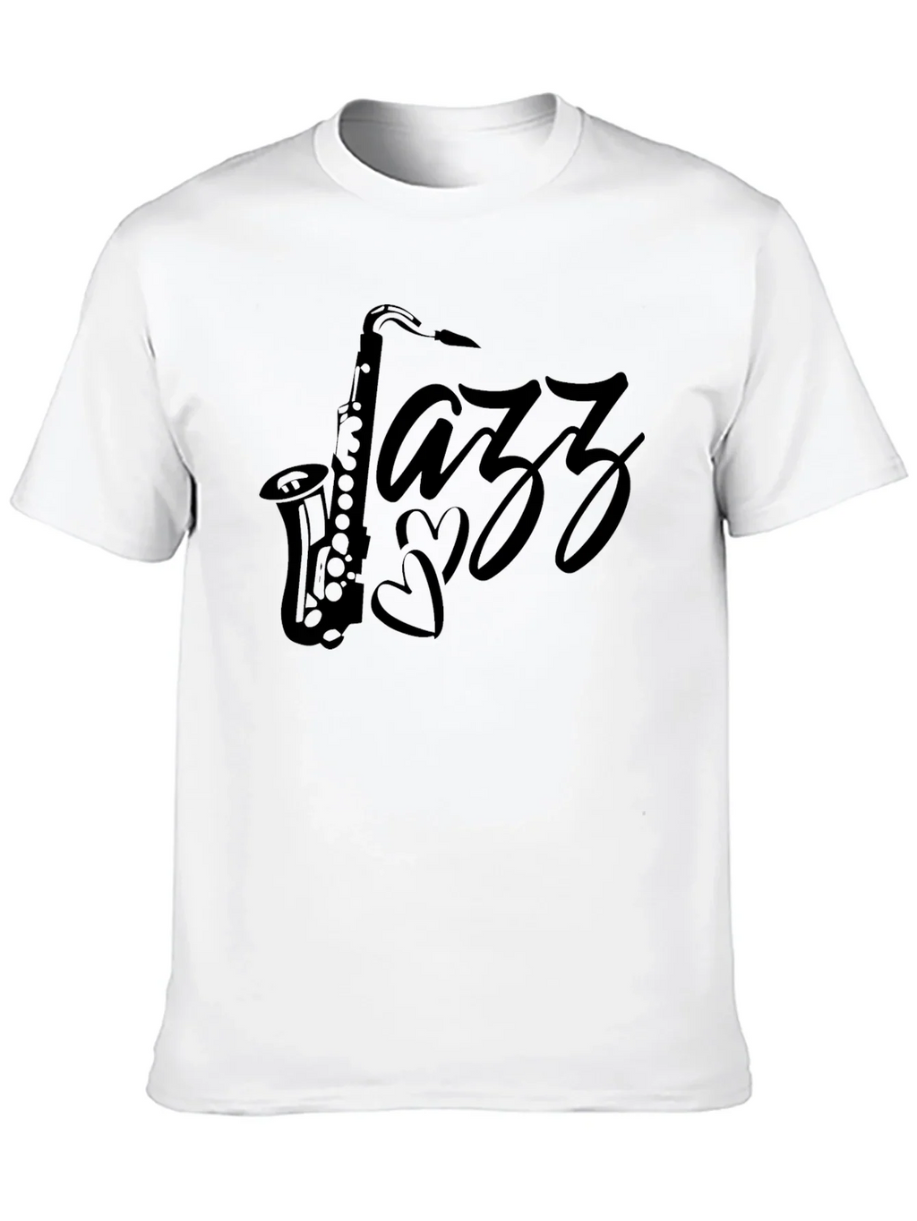 Jazz Saxophone Black T-Shirt