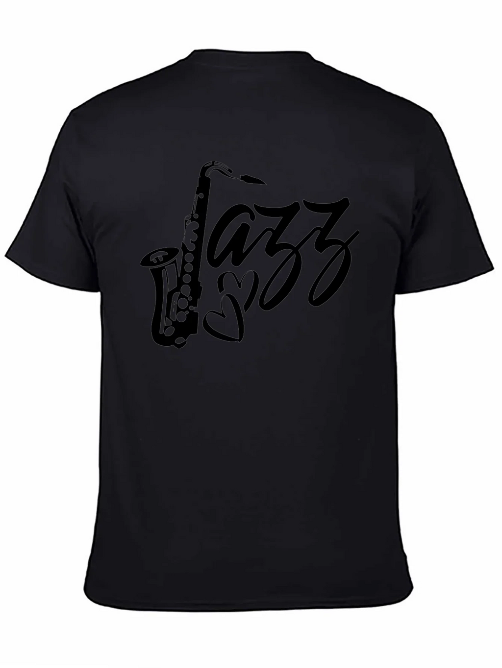 Jazz Saxophone Black T-Shirt