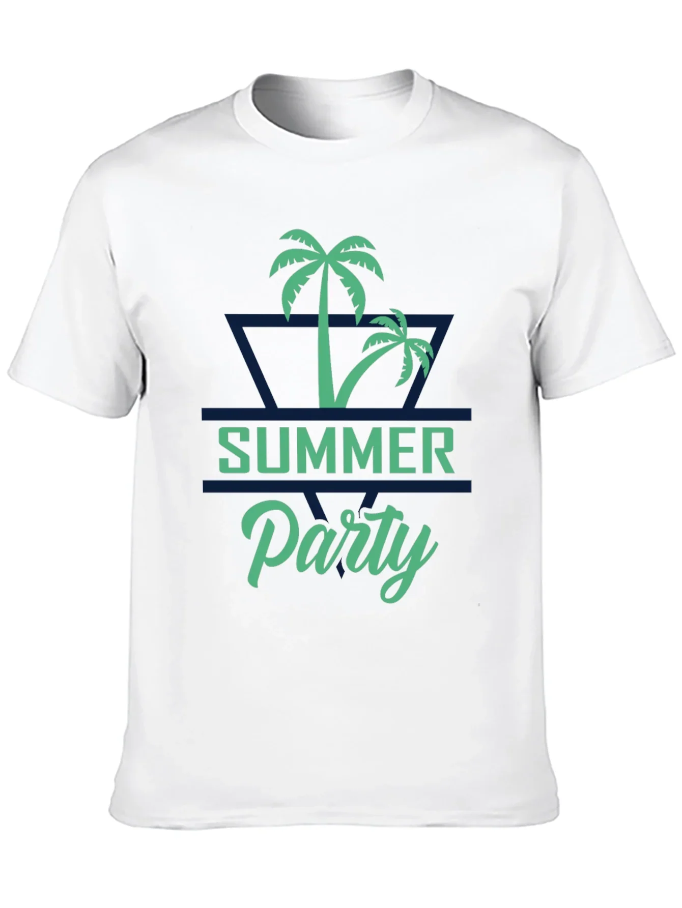 Summer Party Palm Tree Graphic T-Shirt
