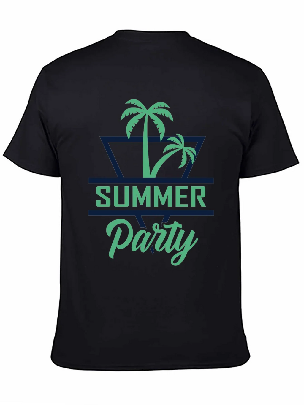 Summer Party Palm Tree Graphic T-Shirt