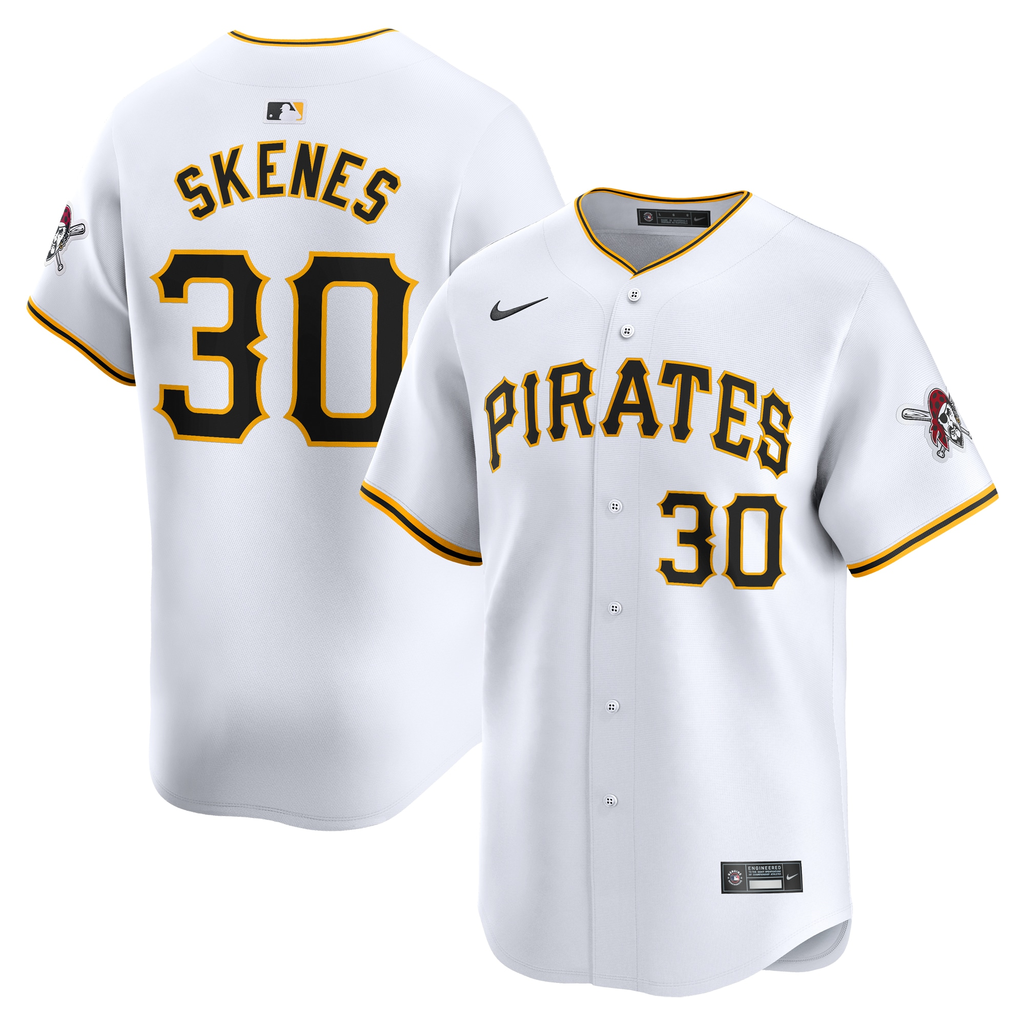 Men's #30 Paul Skenes Pittsburgh Pirates Baseball Jersey