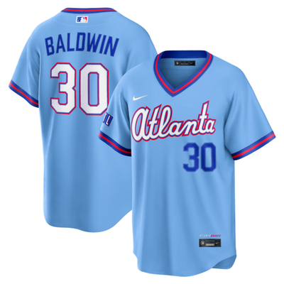 Men's #30 Drake Baldwin Atlanta Braves Baseball Jersey