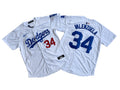 Men's #34 Fernando Valenzuela Los Angeles Dodgers Baseball Jersey