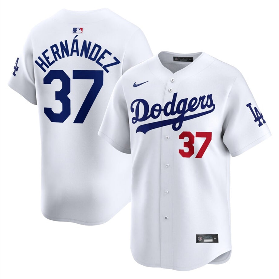 Men's #37 Teoscar Hernández Los Angeles Dodgers Baseball Jersey