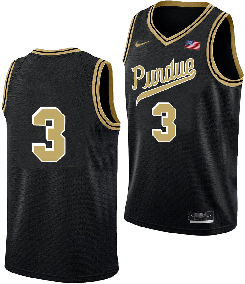 Men's #3 Braden Smith Purdue Boilermakers College Basketball Jersey