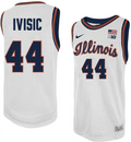 Men's #44 Zvonimir Ivisic Illinois Fighting Illini College Basketball Jersey