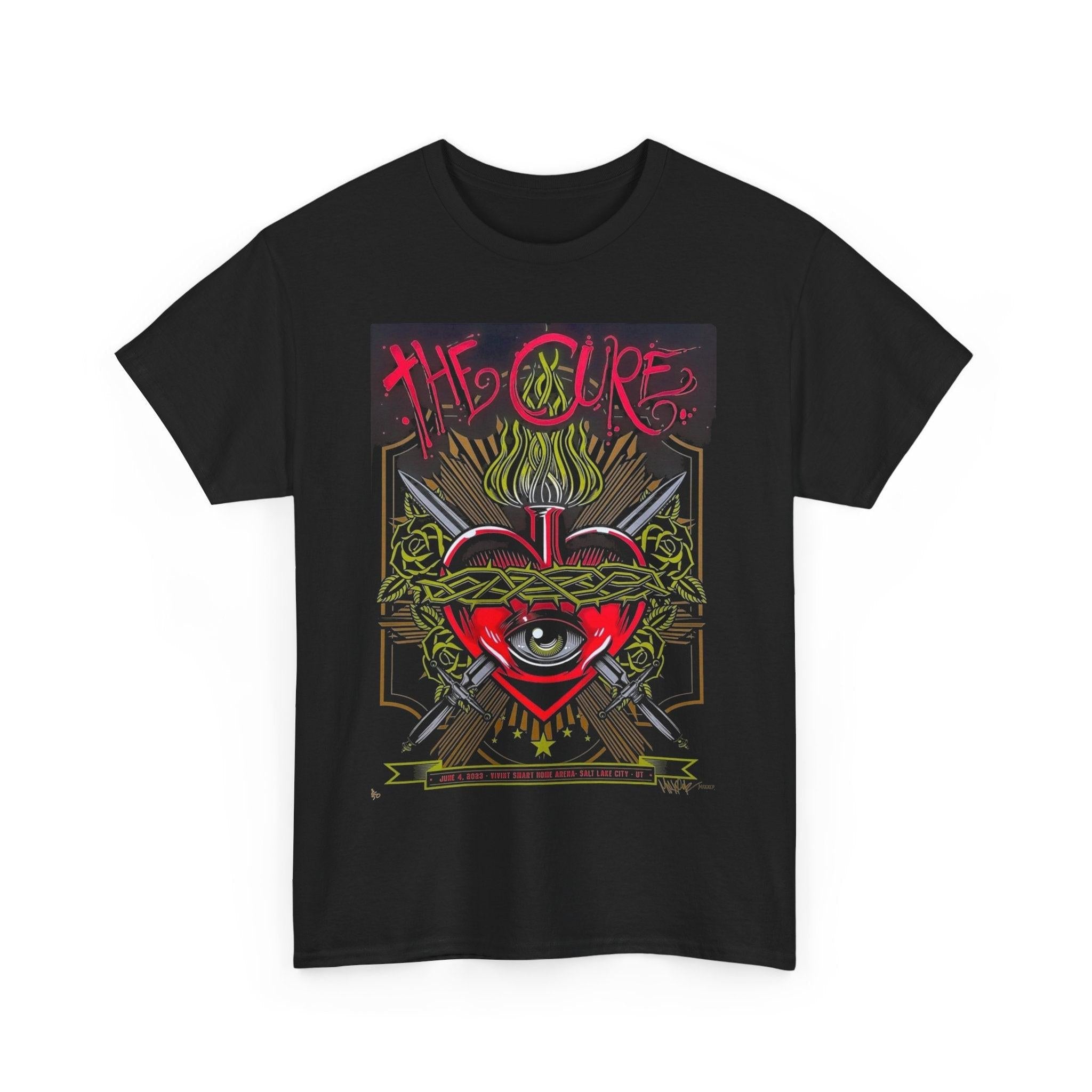 Punk Band Tee, Music Lover Gift, Vintage Style Shirt, The Cure Fan Merch, Unisex Concert T-Shirt, Salt Lake City Poster
