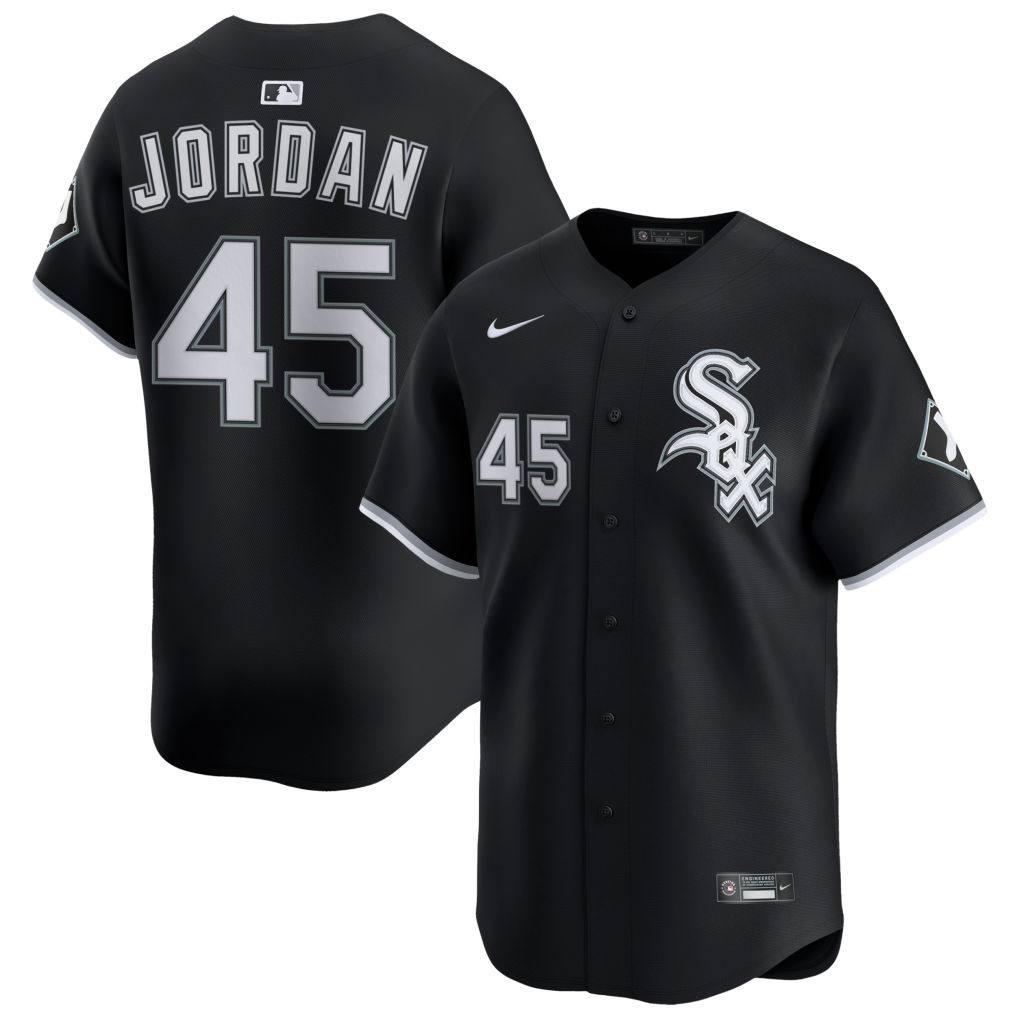 Mens #45 Michael Jordan Chicago White Sox Baseball Jersey