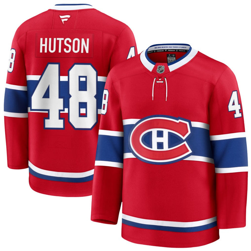 Men's #48 Lane Hutson Montreal Canadiens NHL Jersey