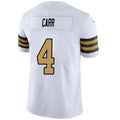 #4 Derek Carr Player NO.Saints White Game Stitched Football Jerseys