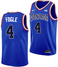Men's #4 Davis Fogle Gonzaga Bulldogs College Basketball Jersey