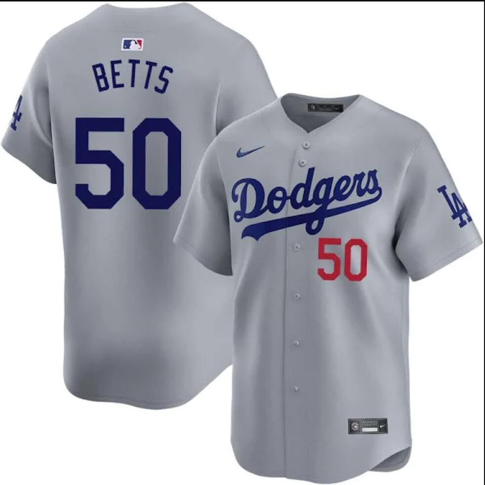 Men's #50 Mookie Betts Los Angeles Dodgers Baseball Jersey