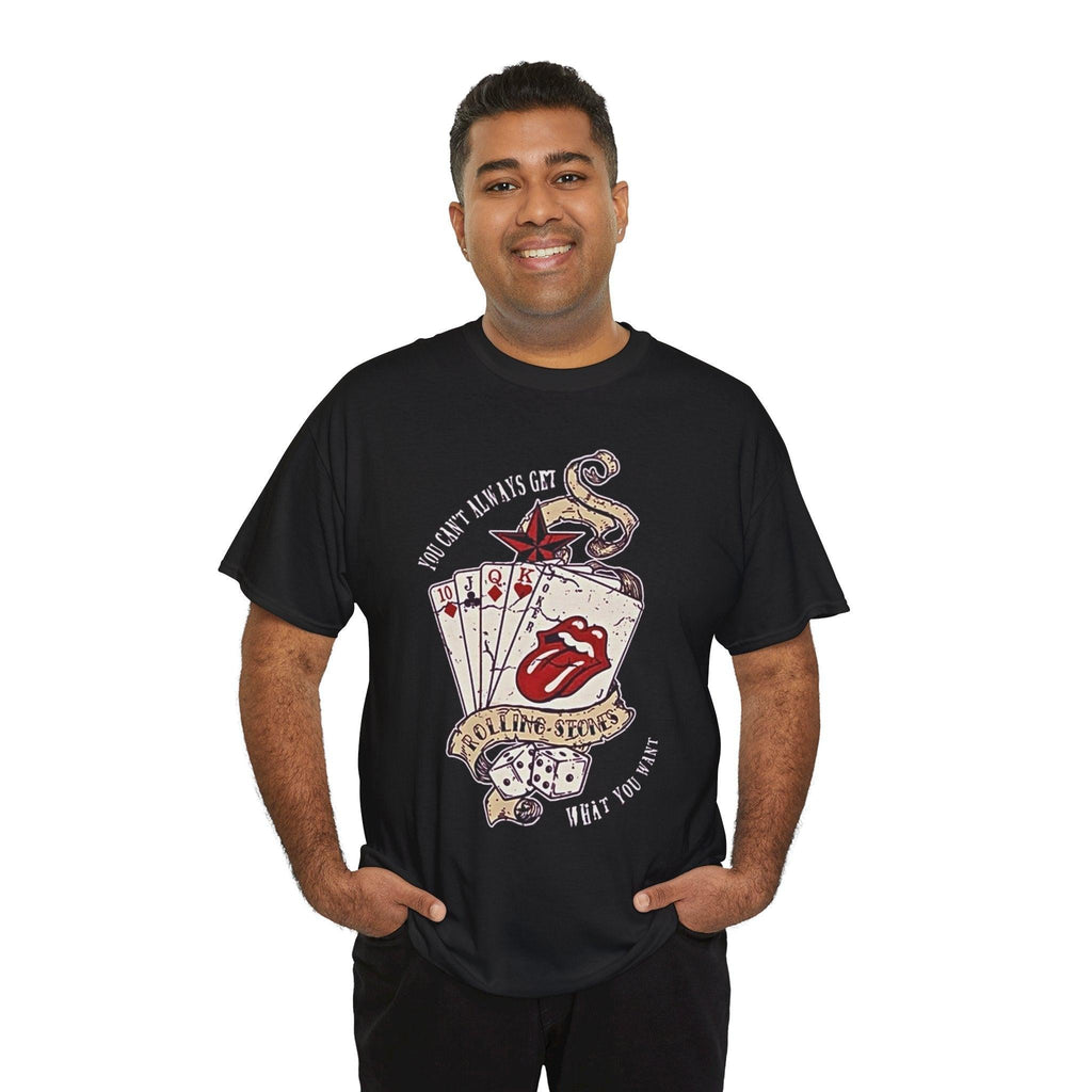 Rocking Roll Poker Cards Unisex Tee, Gambling T-Shirt, Casino Shirt, Card Player Gift, Music Lover Apparel