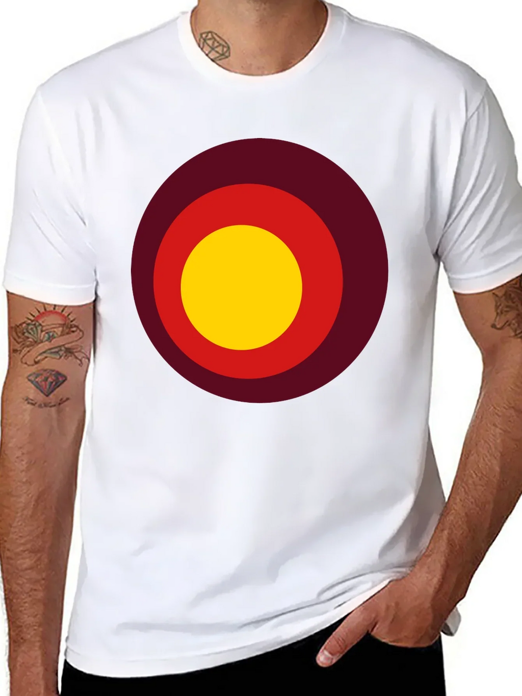 Retro Target Tee - Mens Black Graphic T-Shirt