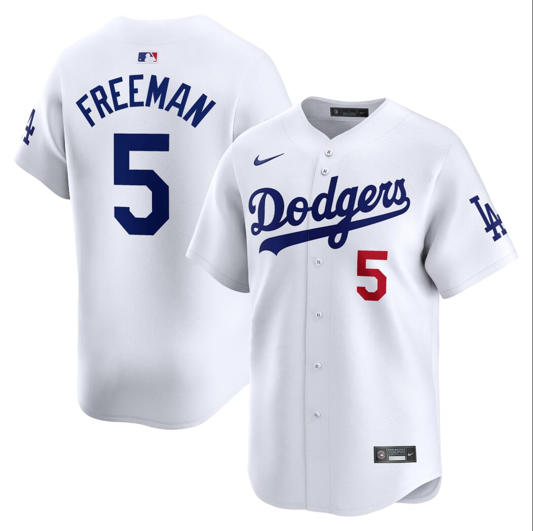 Men's #5 Freddie Freeman Los Angeles Dodgers Baseball Jersey