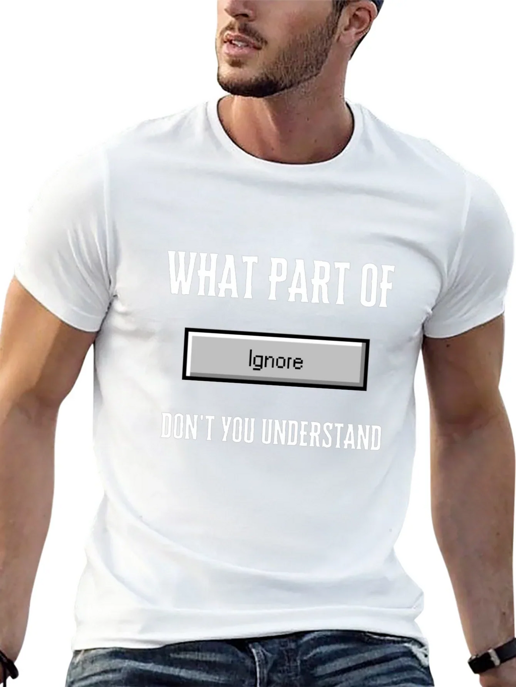 Funny Ignore Button T-Shirt