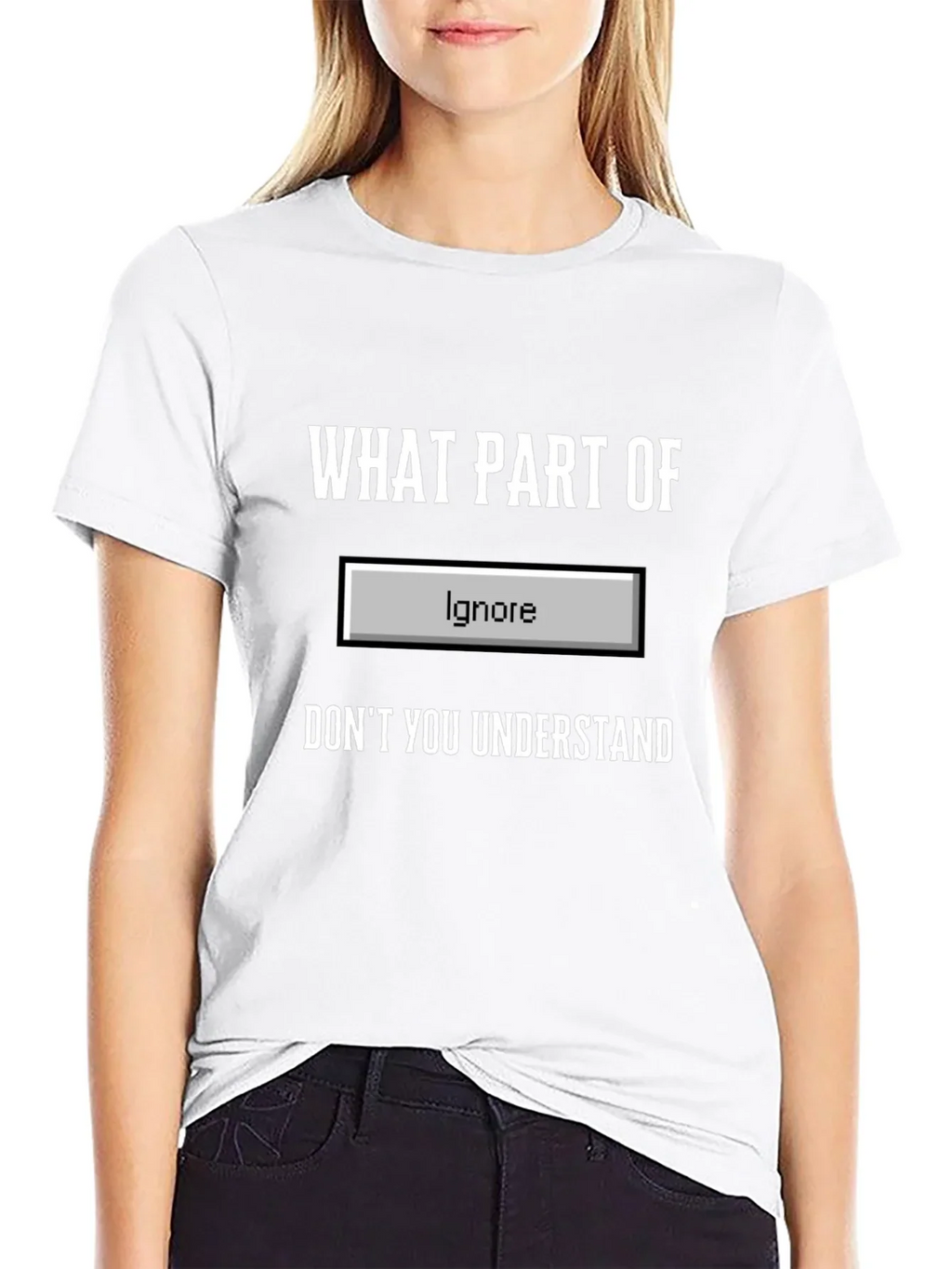 Funny Ignore Button T-Shirt
