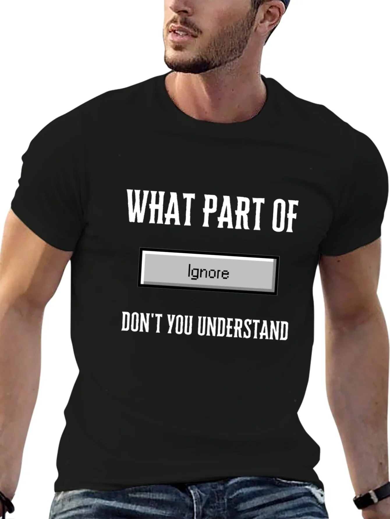 Funny Ignore Button T-Shirt