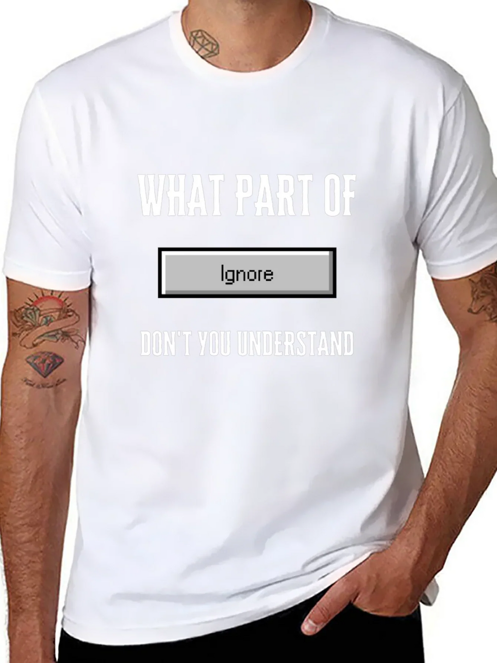 Funny Ignore Button T-Shirt