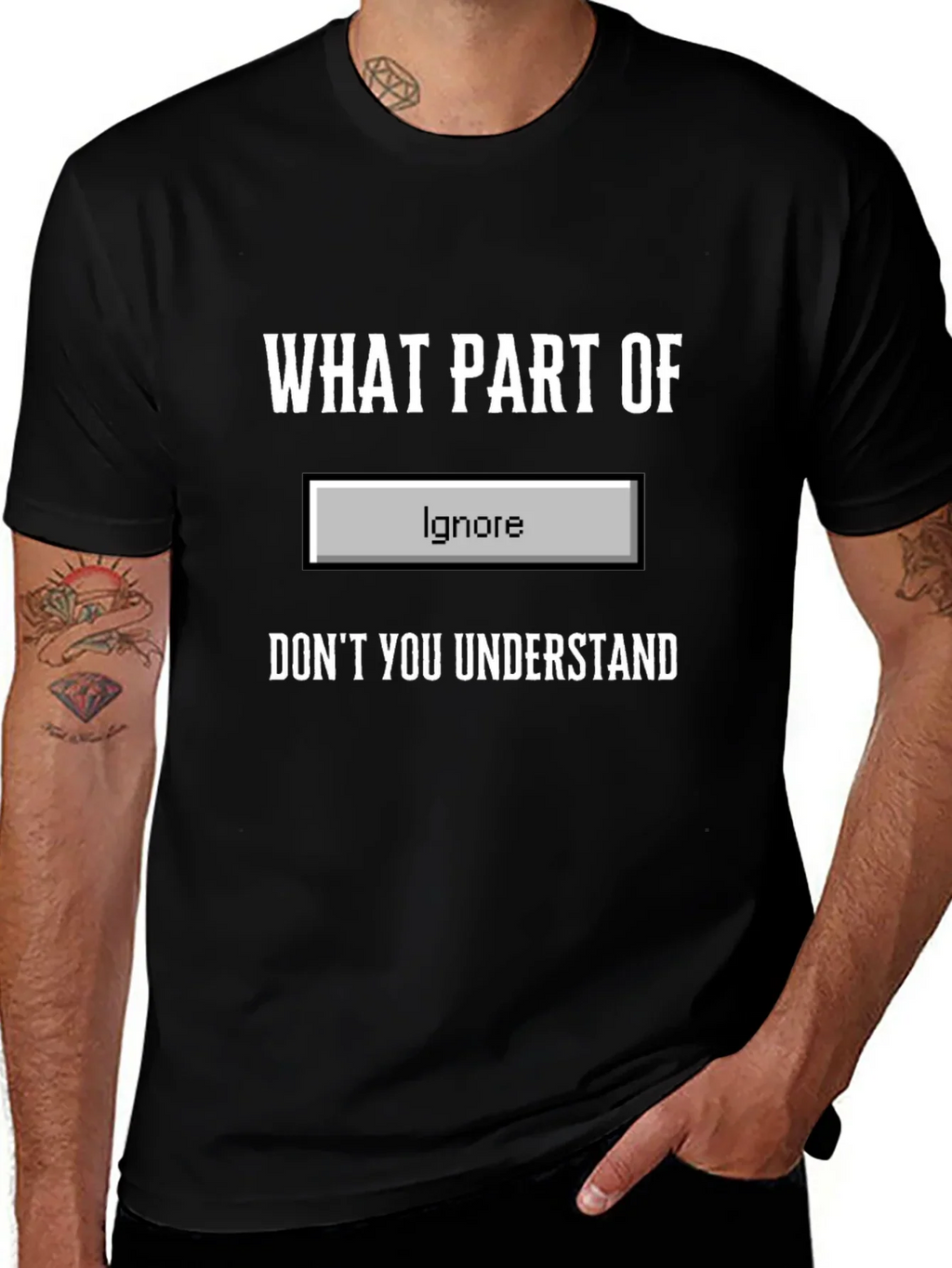 Funny Ignore Button T-Shirt