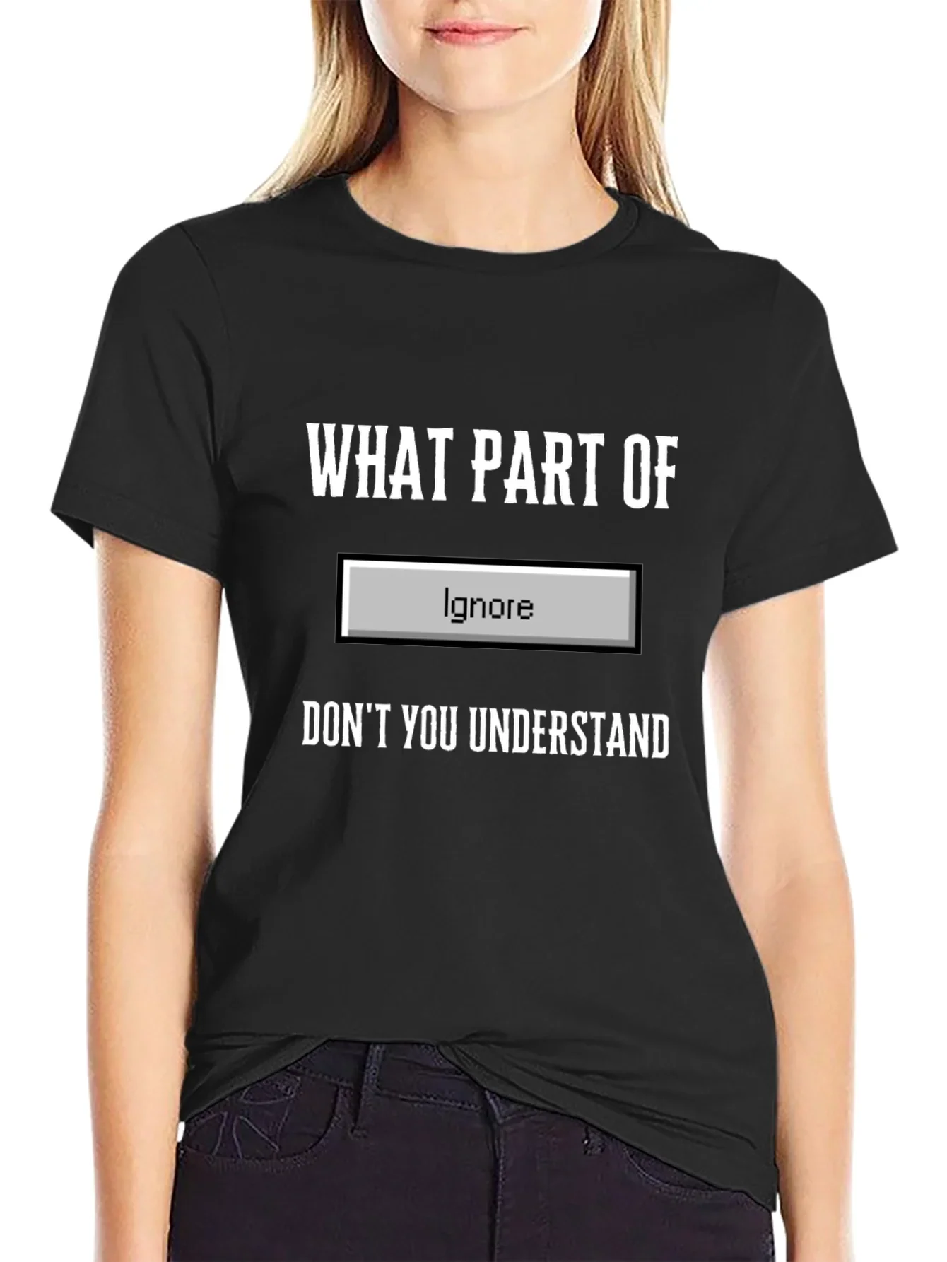Funny Ignore Button T-Shirt