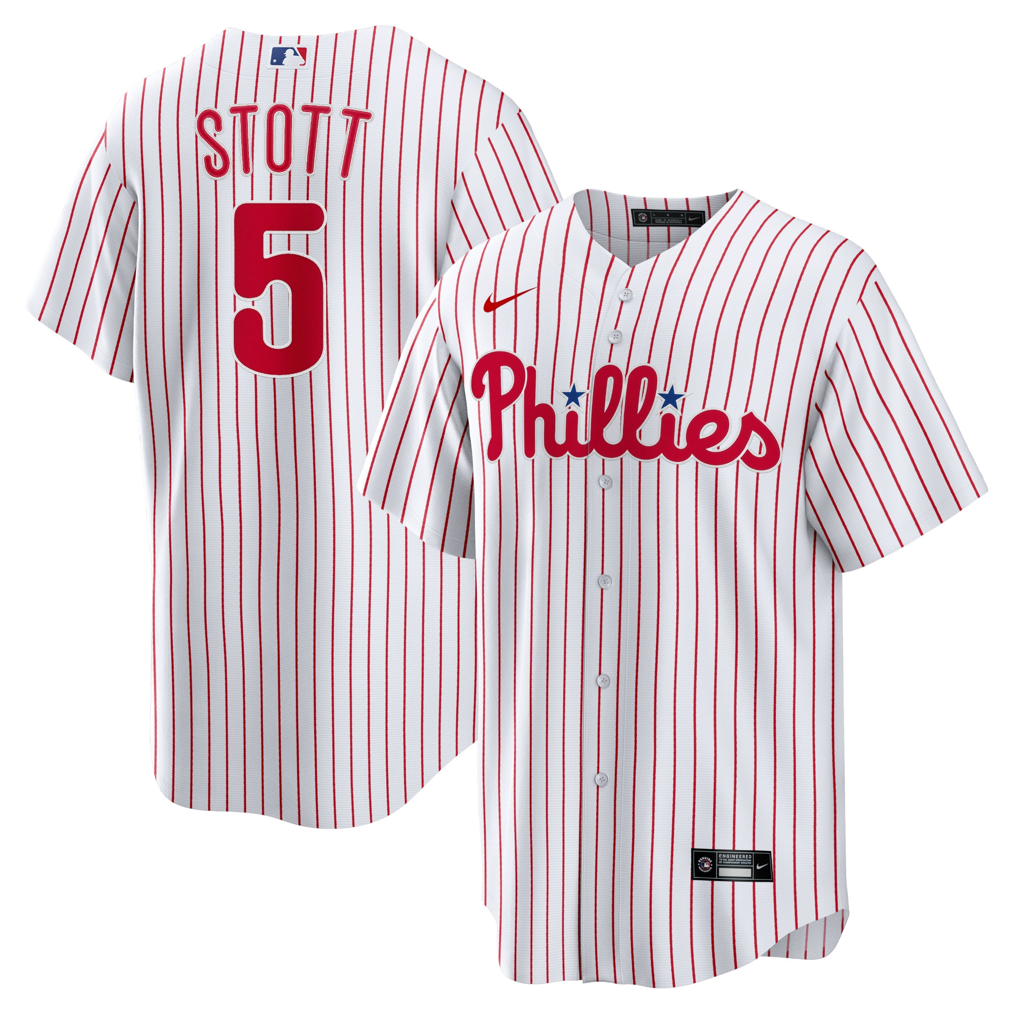 Men’s #5 Bryson Stott Philadelphia Phillies Baseball Jersey