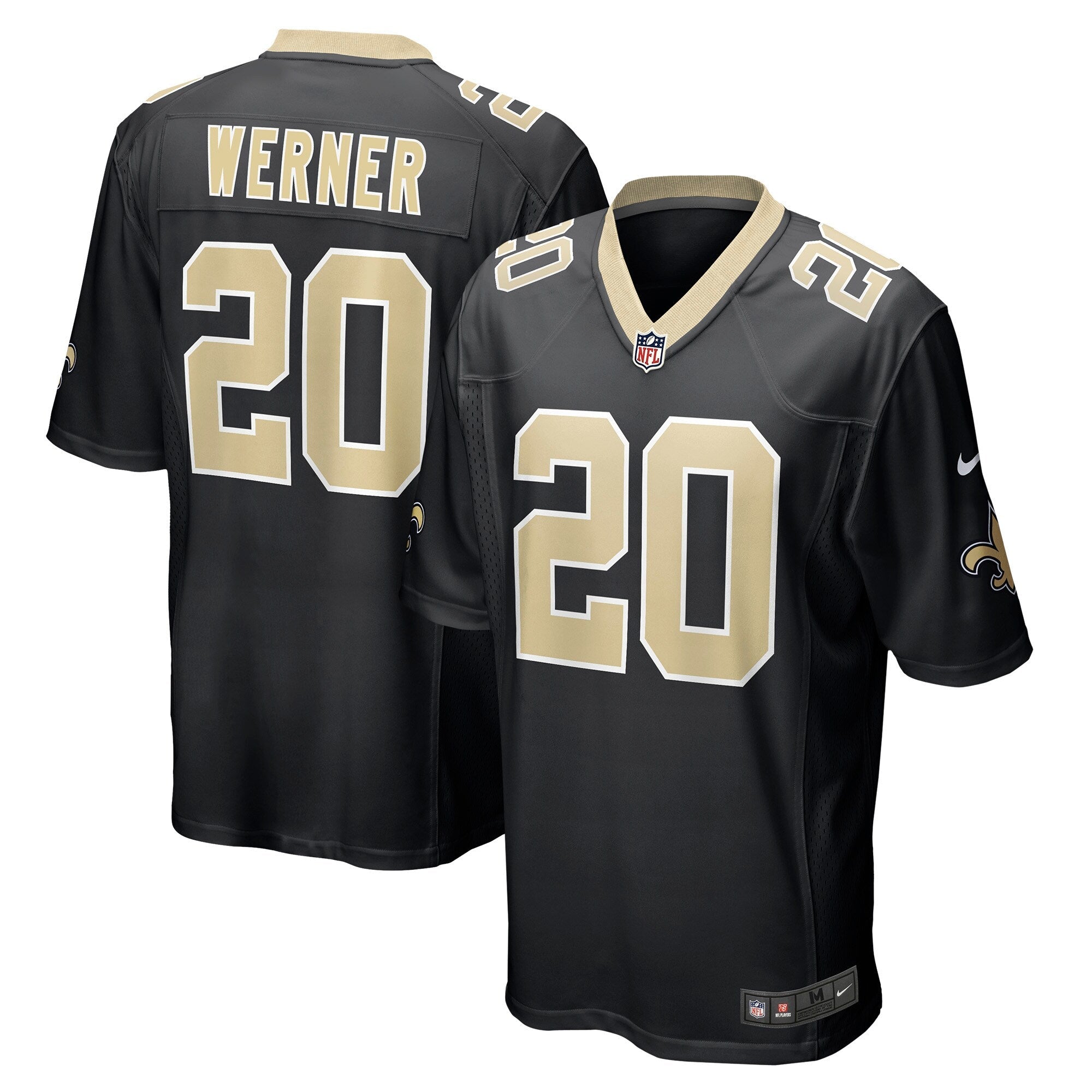Pete Werner New Orleans Saints Nike Game Jersey - Black