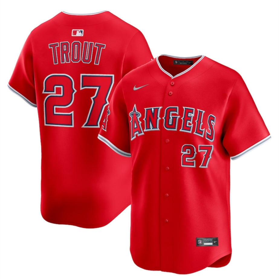 Men's #27 Mike Trout Los Angeles Angels Baseball Jersey