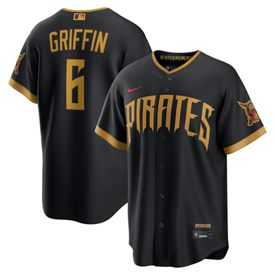 Men's #6 Konnor Griffin Pittsburgh Pirates Baseball Jersey