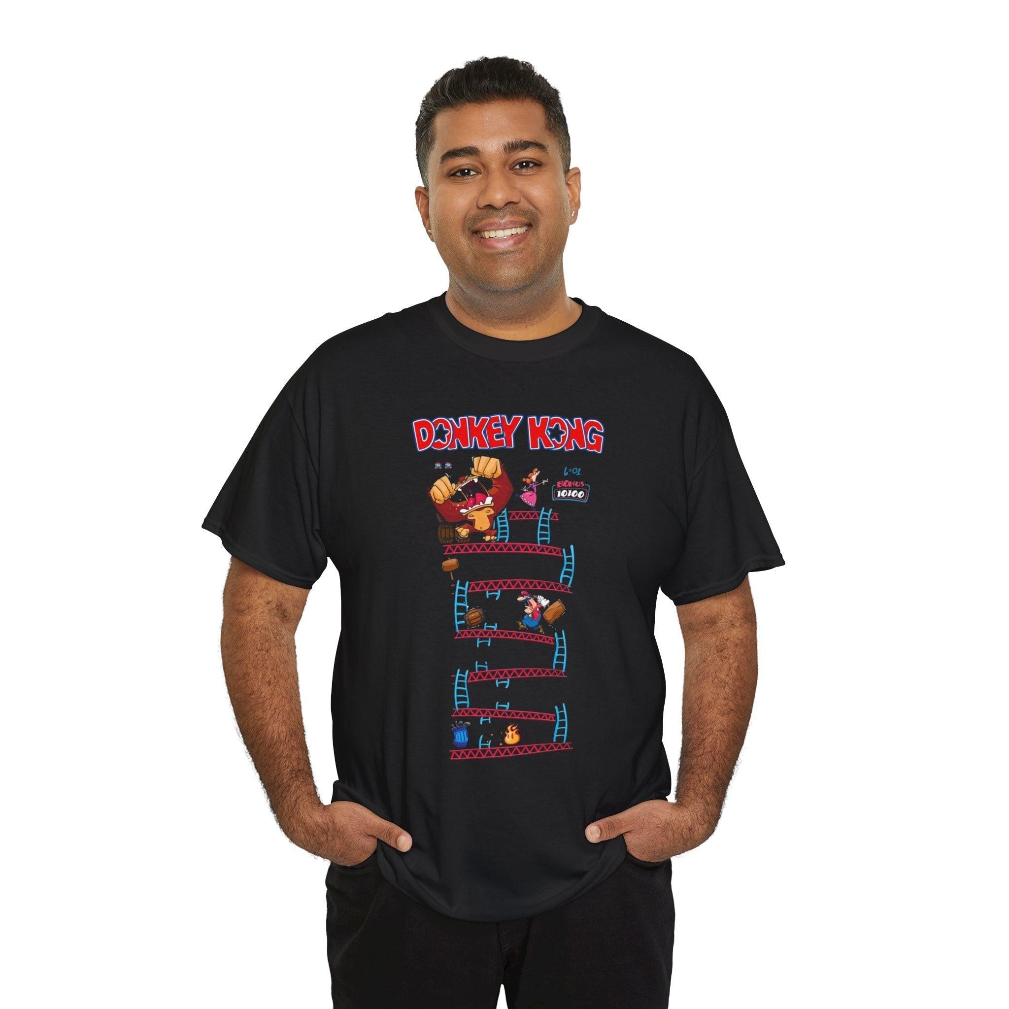 D.o.n.k.e.y. K.o.n.g. Game Unisex Tee, Classic Video Game T-Shirt, Retro Gamer Gift, Gaming Shirt, Vintage Arcade Tee, Gaming Apparel