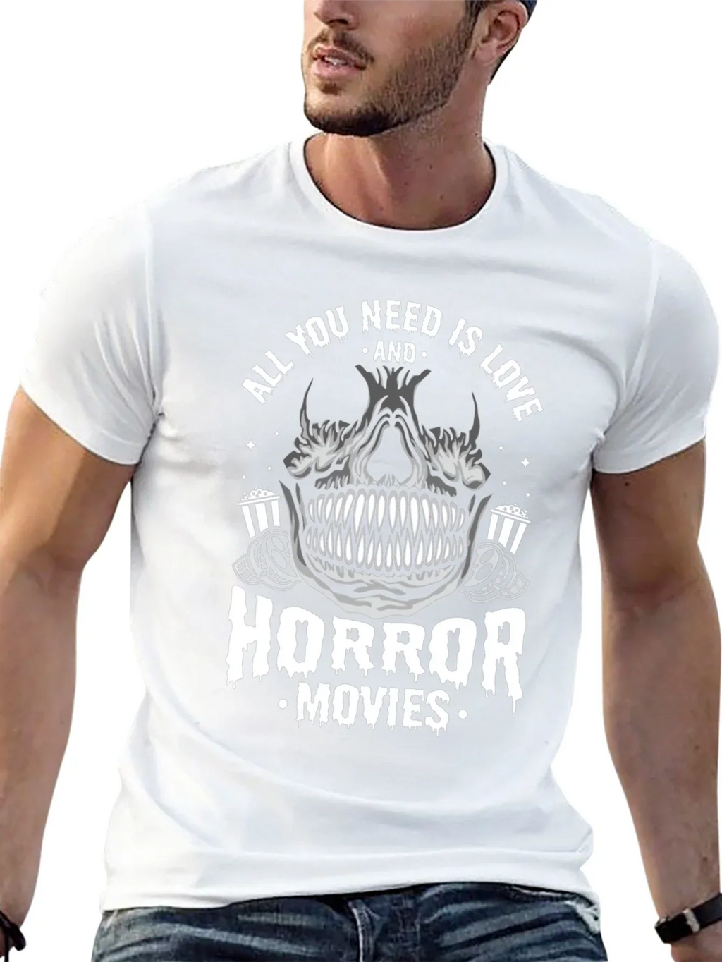 Horror Movies Skull T-Shirt