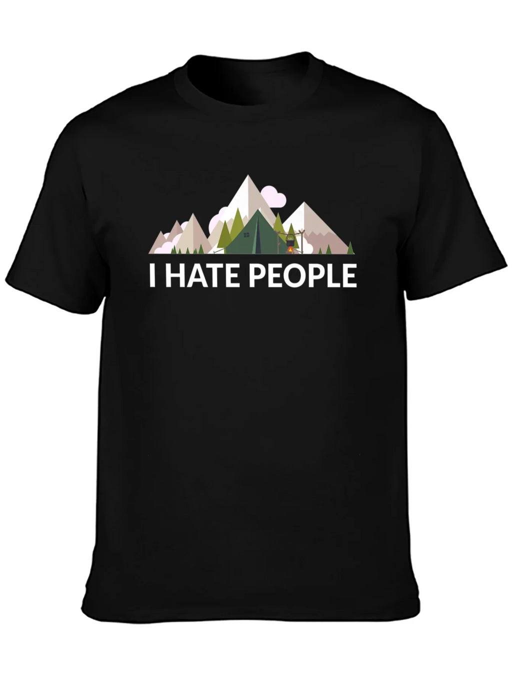 I Hate People T-Shirt - Camping & Hiking Tee