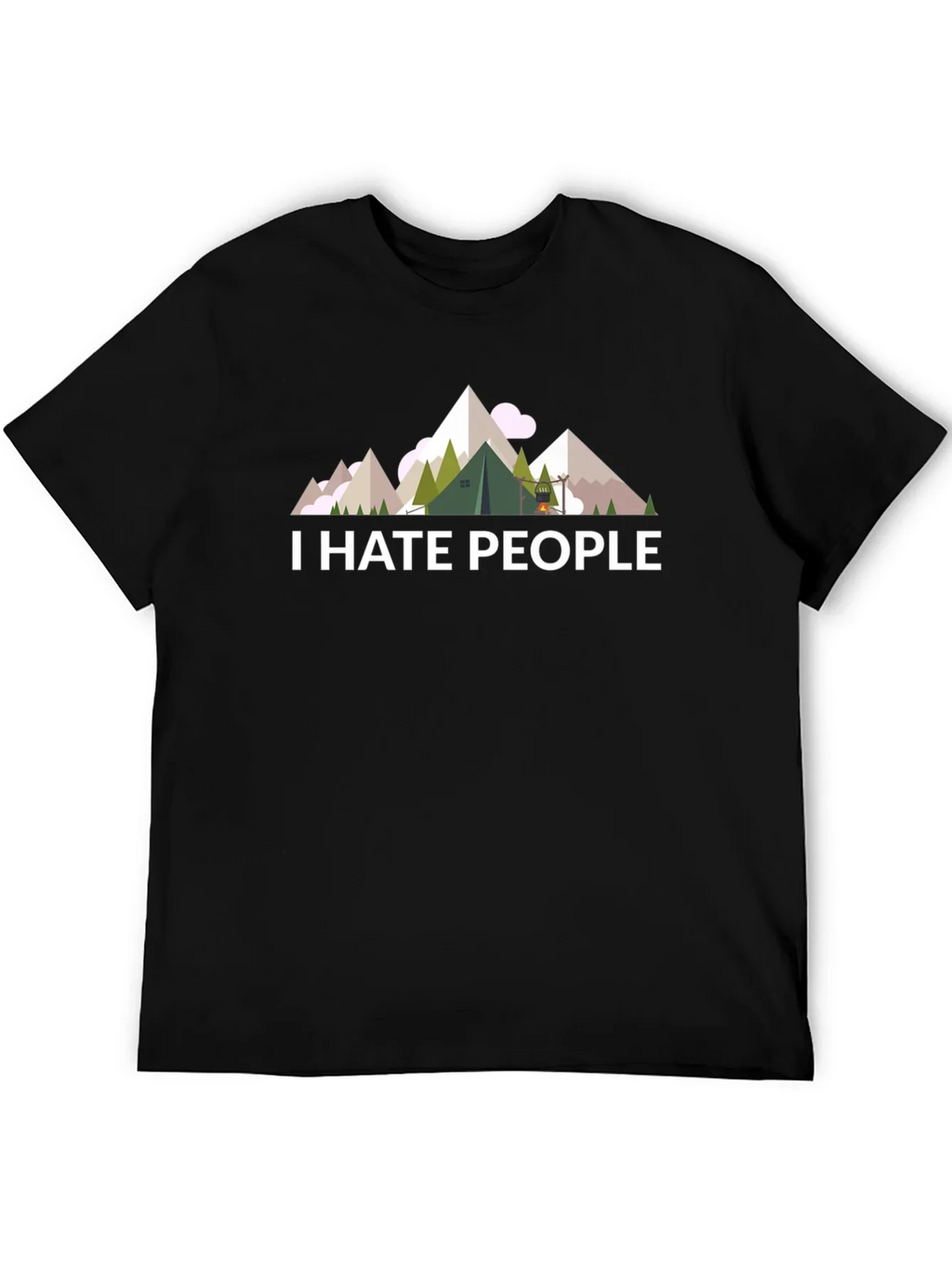 I Hate People T-Shirt - Camping & Hiking Tee