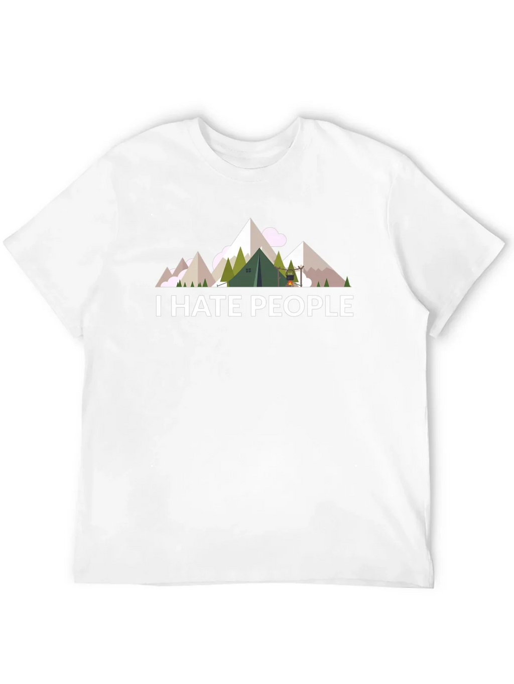 I Hate People T-Shirt - Camping & Hiking Tee
