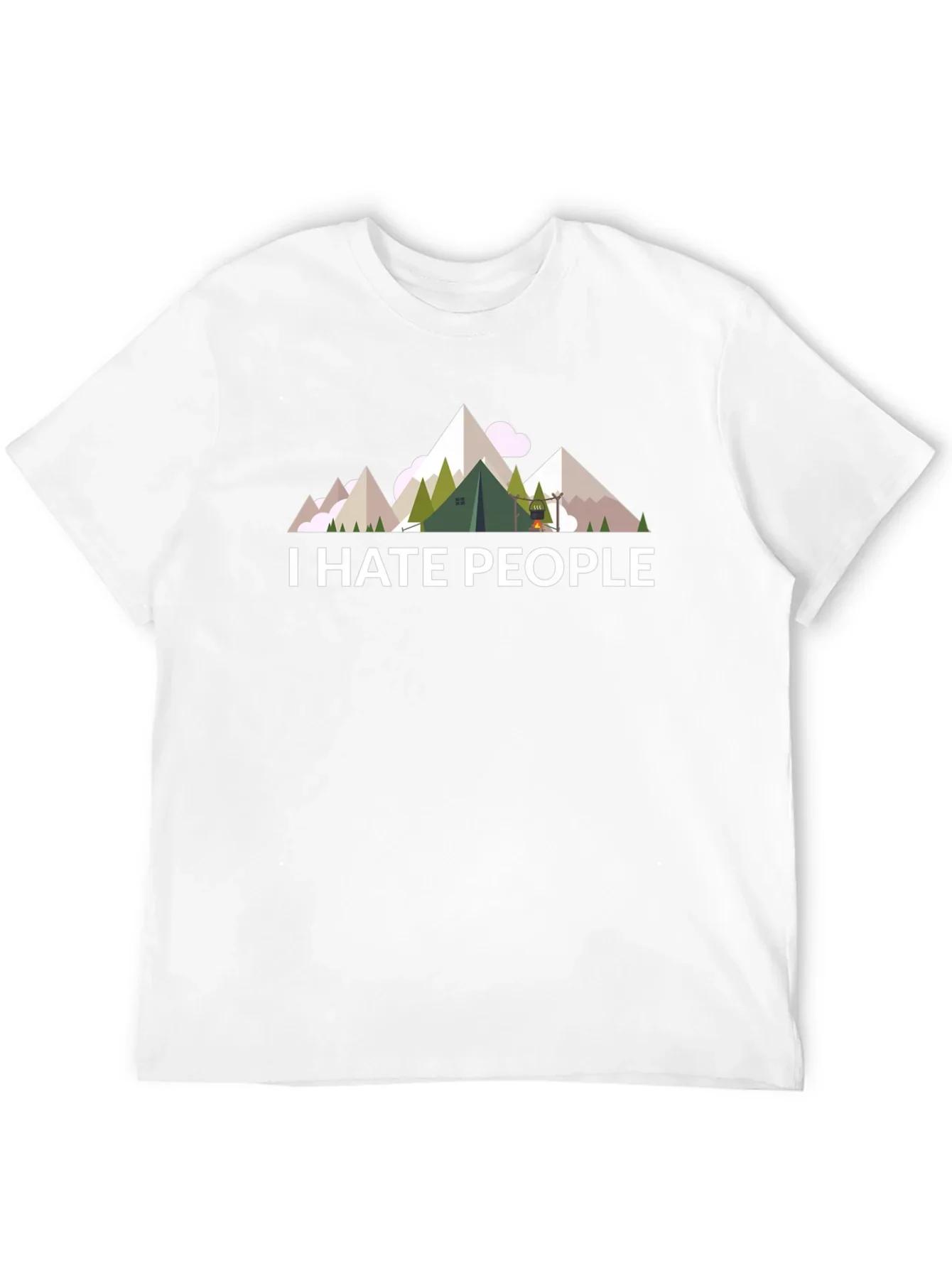 I Hate People T-Shirt - Camping & Hiking Tee