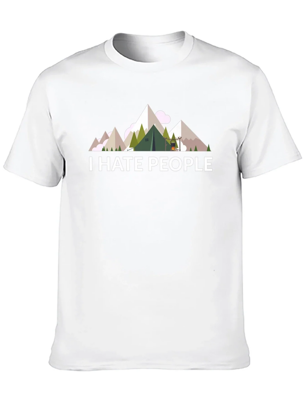 I Hate People T-Shirt - Camping & Hiking Tee