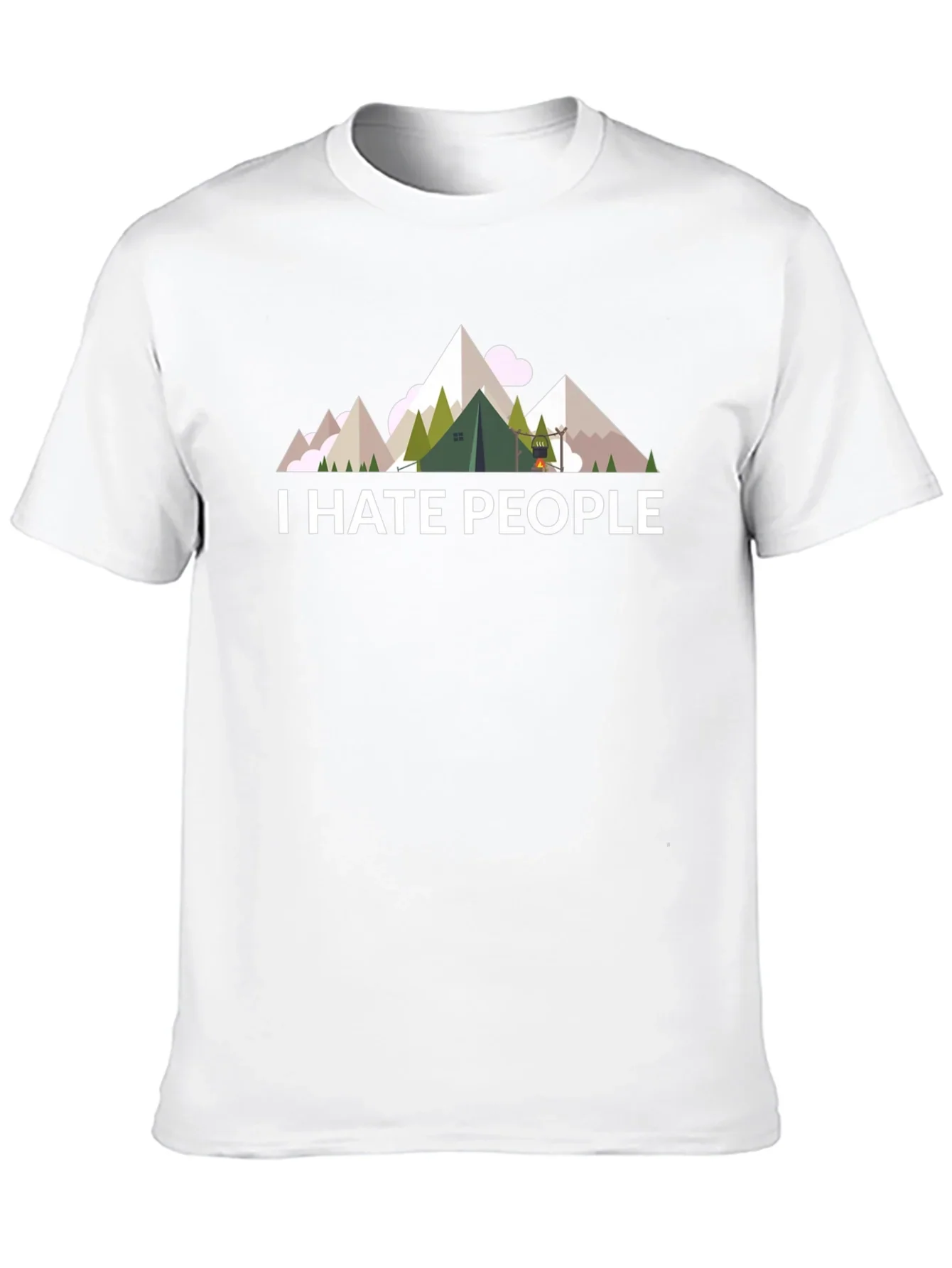 I Hate People T-Shirt - Camping & Hiking Tee