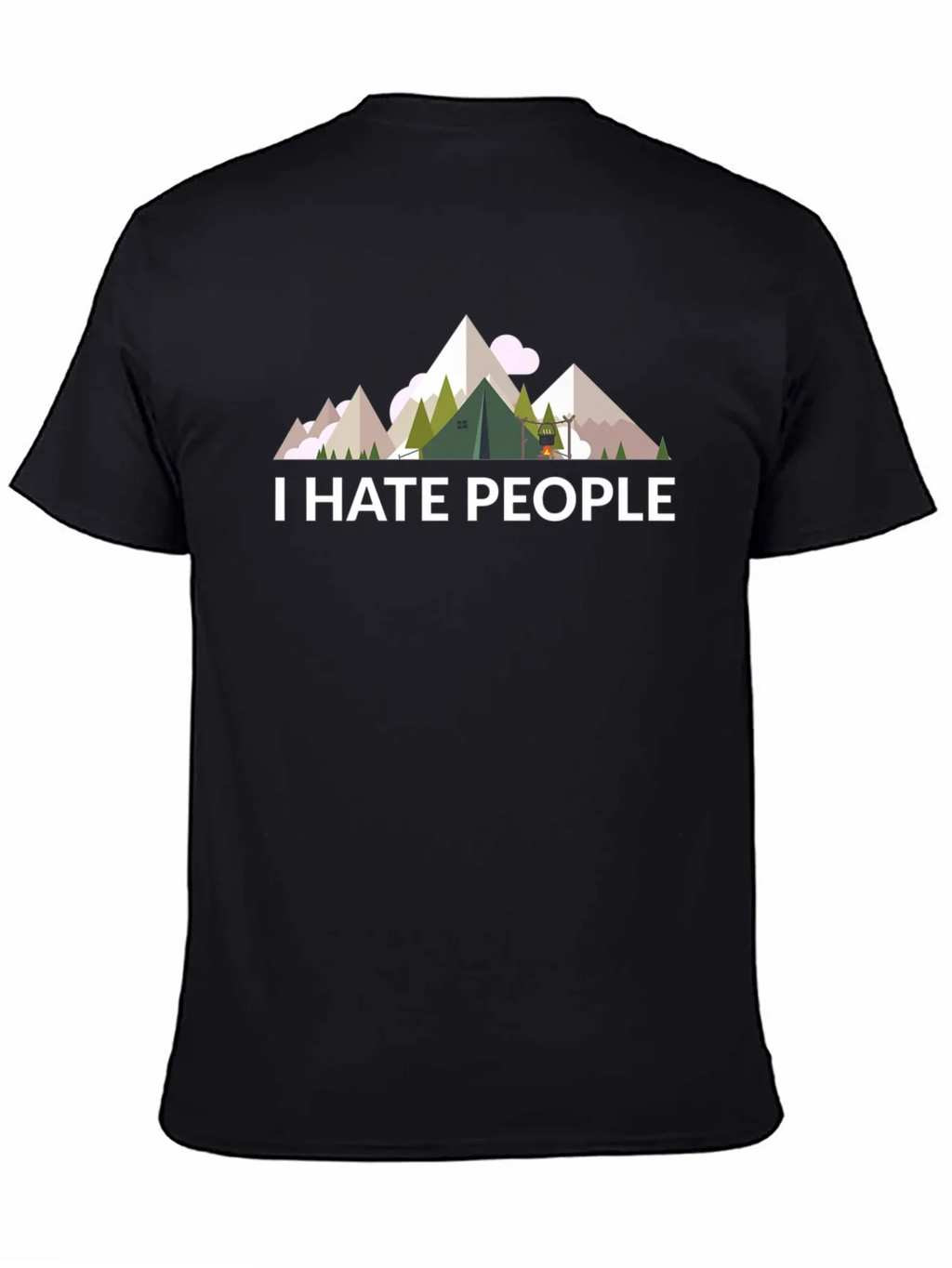 I Hate People T-Shirt - Camping & Hiking Tee