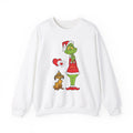 Grinch and Max Unisex Sweatshirt with Growing Heart Design