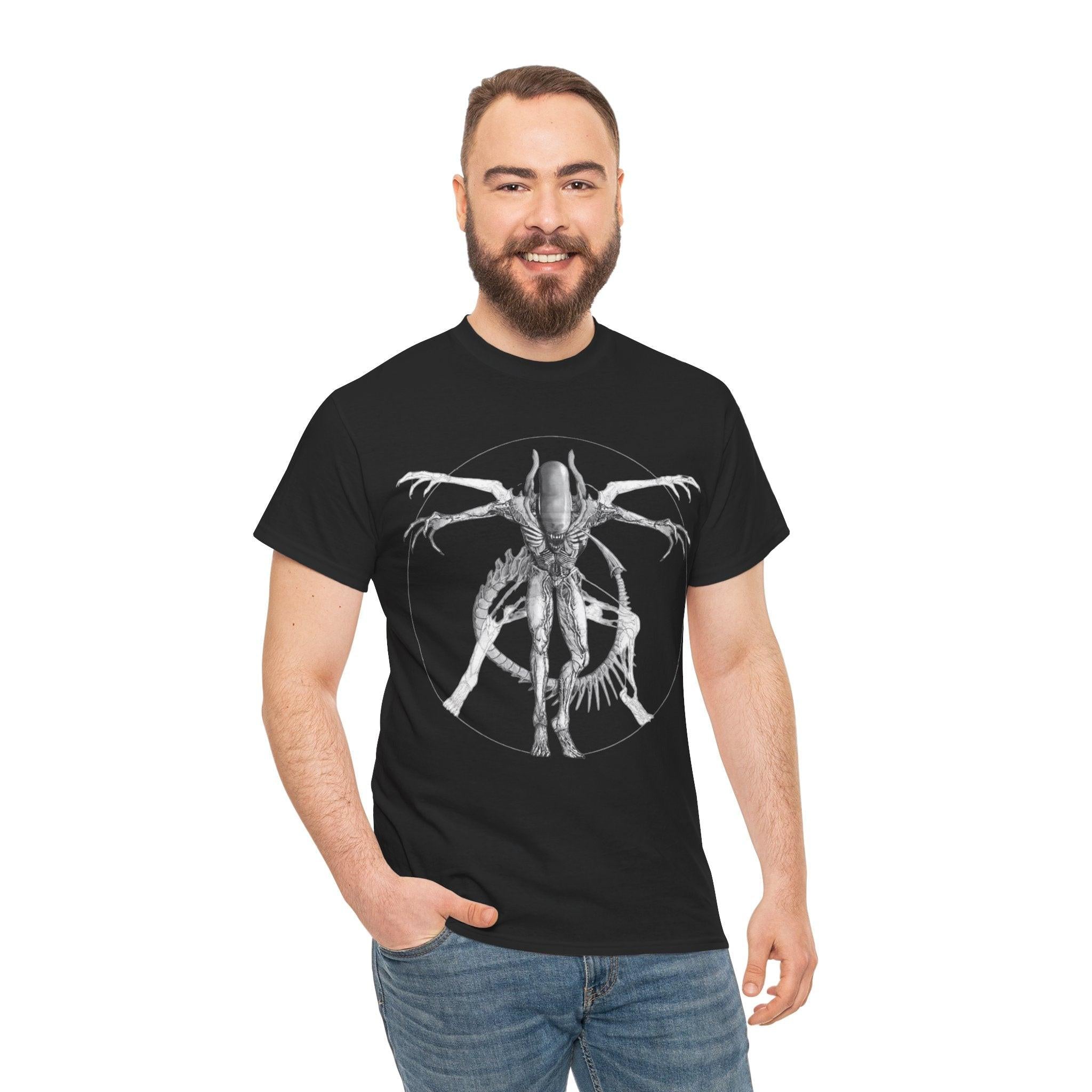 Xenomorph Anatomy Unisex Tee, Sci-Fi T-Shirt, Alien Lover Gift, Horror Movie Graphic Shirt, Geeky Apparel